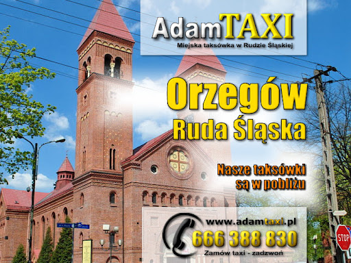 Miejskie taksówki Adam TAXI Ruda Śląska świadczą usługi taxi